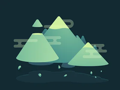 Flying Mountains Colored clouds colors flying mountains