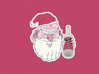 2016 2016 alcohol alcoholic claus design new year santa vector year