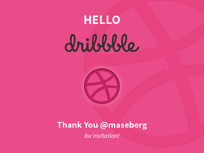 Dribbble Debut! design dribbble first shot invite