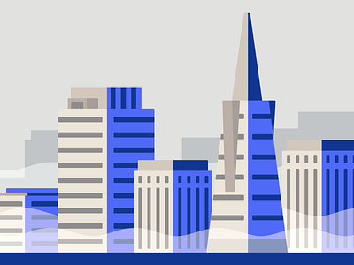 San Francisco city illustration san francisco sf skyline west coast