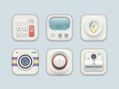 iOS icons #2 before calculator camera gamecenter icons iconset ios iphone maps theme video videogame