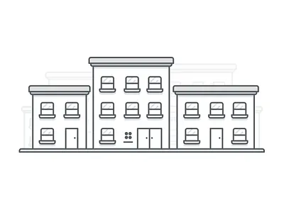 Buildings architecture buildings city clean figma illustration vector
