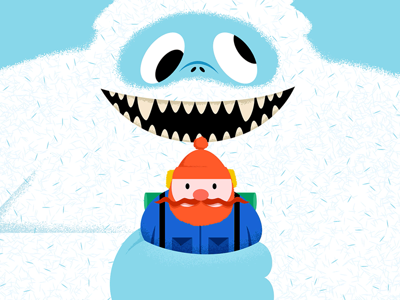 Bumble Rumble bumble christmas cute fight fun gif loop rudolph rumble yeti yukon cornelius