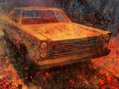 Car | Illustration car digital painting illustration texture