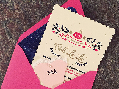 Ooh LaLa design graphic design invitation design