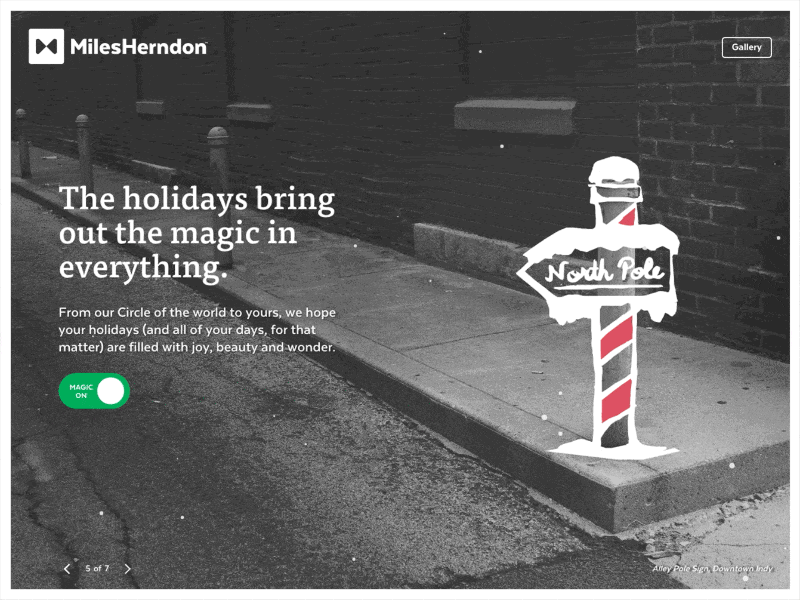 MilesHerndon Holiday Magic animation branding design development holiday ui ux web