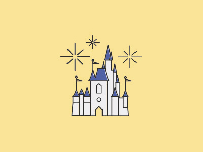 Disney Icons — Cinderella's Castle design disney graphic design icons magic kingdom wdi