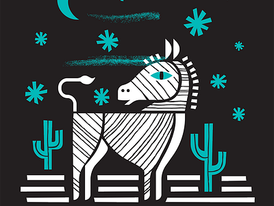 Lone Donkey Tequila desert donkey painted southwestern tequila zebra