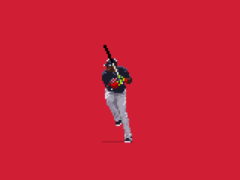 David Ortiz 8 bit 8 bit animation 8 bit art baseball gif illustration photoshop pixel pixel animation pixel art pixels sports