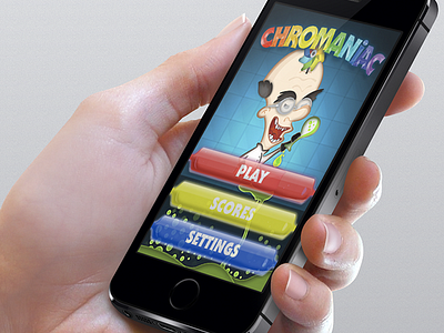 Chromaniac Game - iOS and Android app android app bemyapp colors drops fluid game hue ios iphone liquid neverend