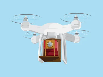 Retrofit camera design drone graphic illustration nostalgia photography tech technology vector vintage
