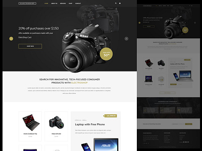 Electronic Shop Demo ecommerce electronic shop gadgets web design