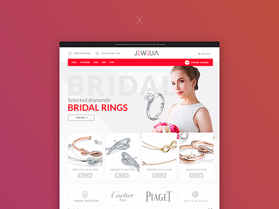 Jewelry & Accessories Shop accessories diamond jewelry shop store theme