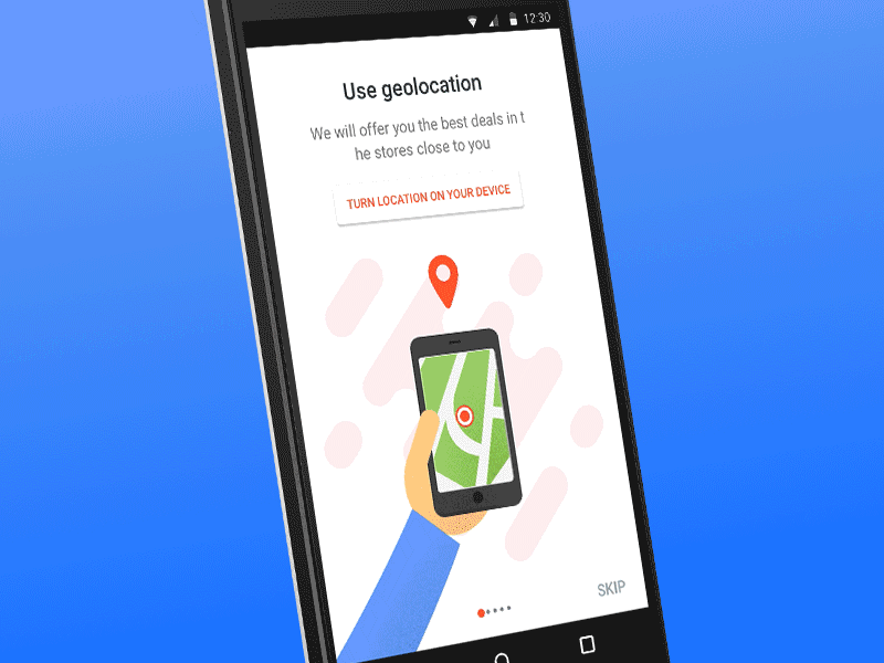 Onboarding android animation gif google intro material onboarding principle sketch