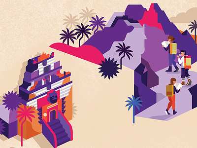 Bali Map Illustration bali illustration island map mountain temple