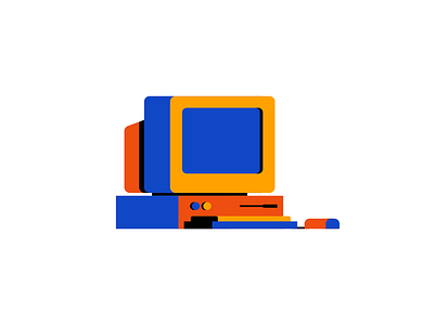 PC 90s azulrecreo childhood colors computer ibm icon illustration nineties pc retro windows