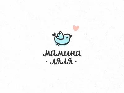Мамина Ляля baby bird business card child cute logo logotype newborn photography photostudio