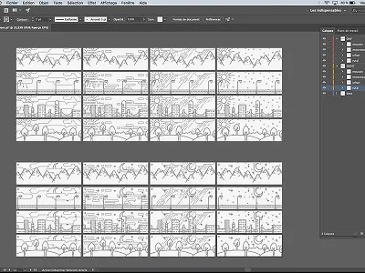 Range illustration illustrator vector