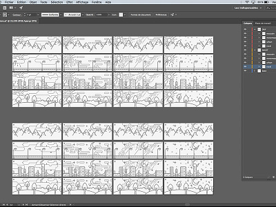 Range illustration illustrator vector