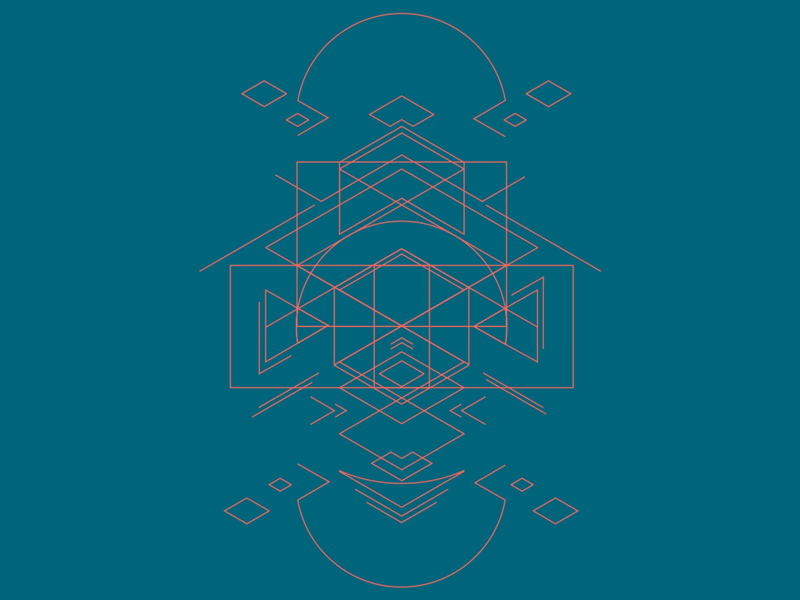 Loaded Layers animated design geometric gif loop minimal pattern