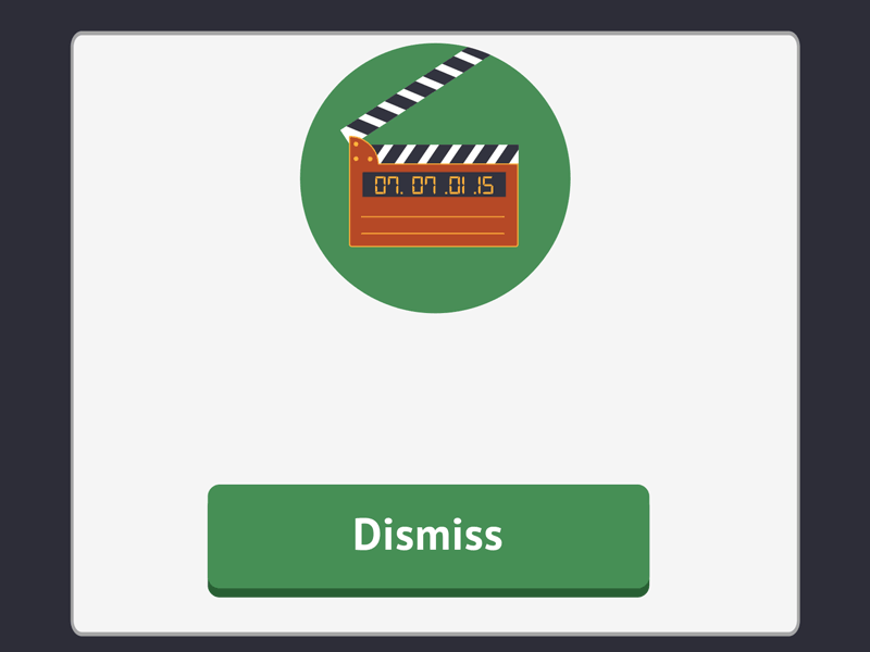 Film badge UI