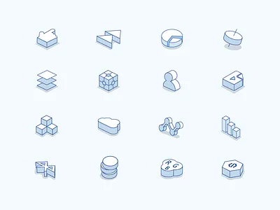 Icon cloud data database icon smart