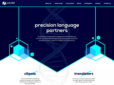 Parallel Translations - Homepage Redesign design homepage photoshop website design