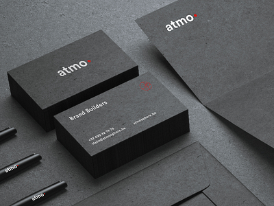 atmosphere branding atmosphere black branding cards letterhead logo sphere