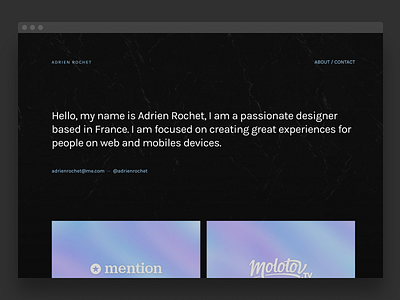 New portfolio 🚀 black design minimalism minimalist portfolio simple website