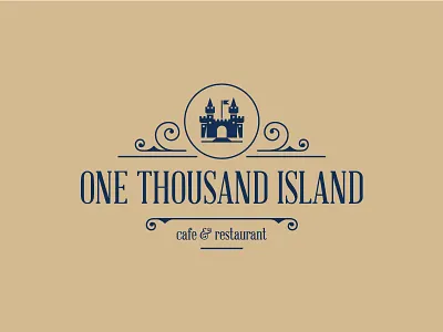 One Thousand Island cafe castle island logo restaurant sauce