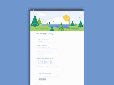 Survey Form forms illustration interface product product design survey ui user research ux
