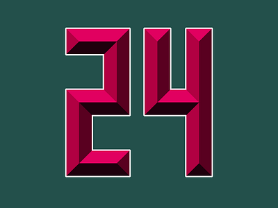 Advent calendar 24 24 advent calendar athletic design fonts sports
