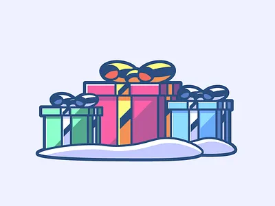 Christmas gifts 24/24 box boxes christmas gits holidays presents ribbon snow winter xmas