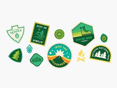 Childrens Clothing Patch designs apparel brand camping children clothing illustration kids lucas jubb outdoors patch typography
