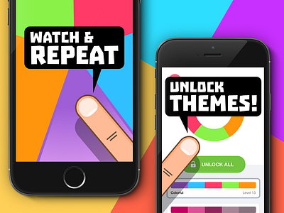 #YO Game Screenshots app colors finger game simon yo