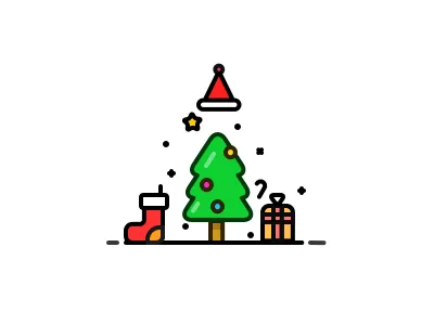 Christmas christmas gift icon line
