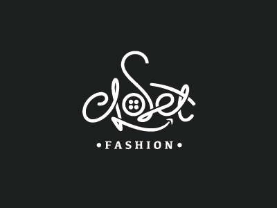 Closet Fashion Dribbble closet fashion hand lettering hanger inspiration lettermark logo mark tailor typo typography