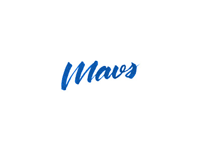 Mavs brush lettering brush pen calligraphy dallas mavericks mavericks nba tombow