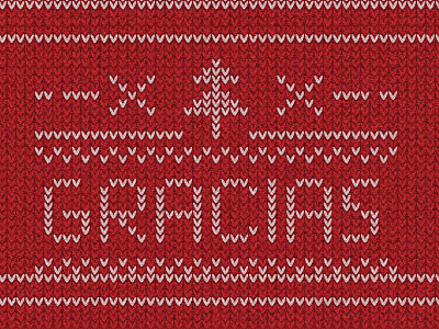 Gracias / Pattern / Ugly christmas gracias navidad pattern thanks tree ugly vector xmas