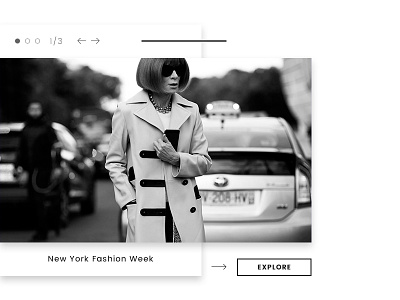 Fashion Week blackwhite design fashion minimalism ui