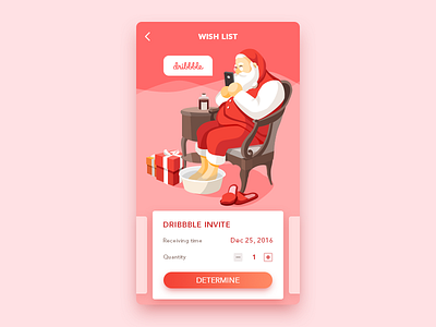 Christmas - Dribbble Invite christmas gules illustration invite