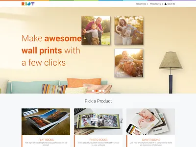 RiotPhotoBooks bespoke design user experience web design web development website