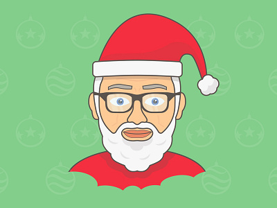 DAY 55: Santa Dad 100days 100daysofillustration birthday bitmoji celebrate christmas dad day 55 illustration santa santahat xmas