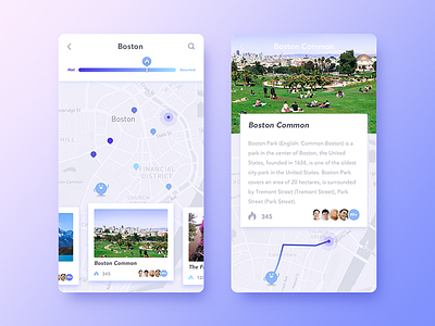 map app map purple ui