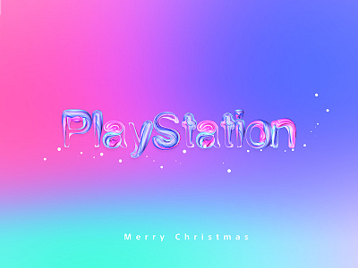 Merry Christmas PlayStation c4d