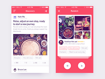 Food app food ps ui