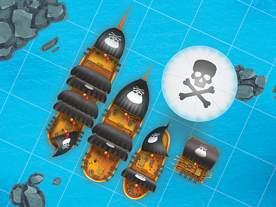 Pirates ships art game pirate ships ui uix