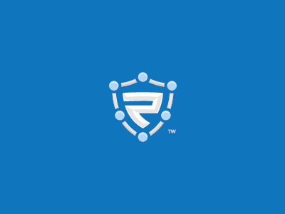 Pristech digital letter p logo inspiration network r logo security shield