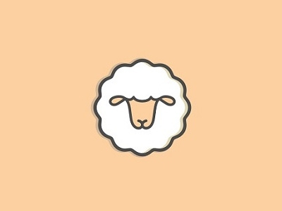 Sheep icon animal creative design icon lines logo minimal sheep simple