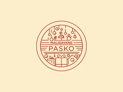 Maligayang Pasko (Merry Christmas) cheers christmas filipino gifts happy holiday holiday icon line merry christmas pasko snow winter